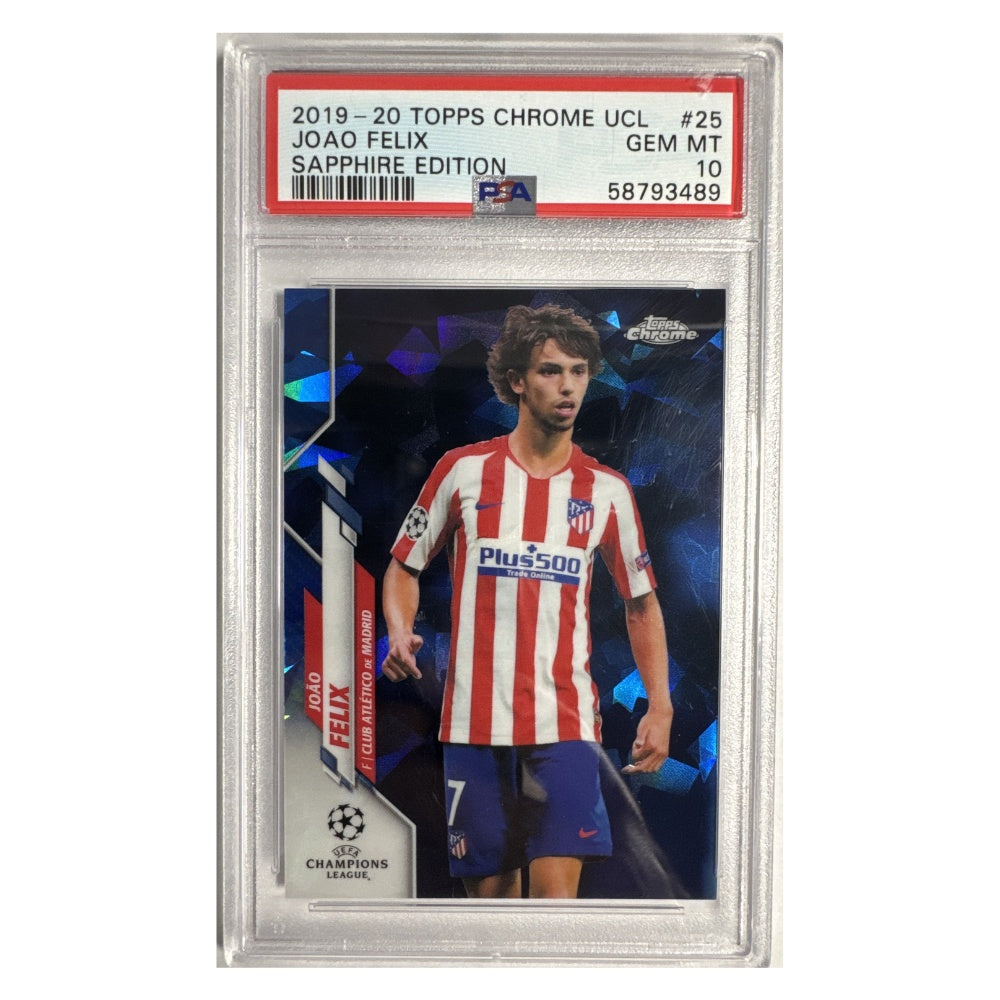 2019-20 Topps Chrome UCL Sapphire #25 – João Félix – PSA 10 GEM MT