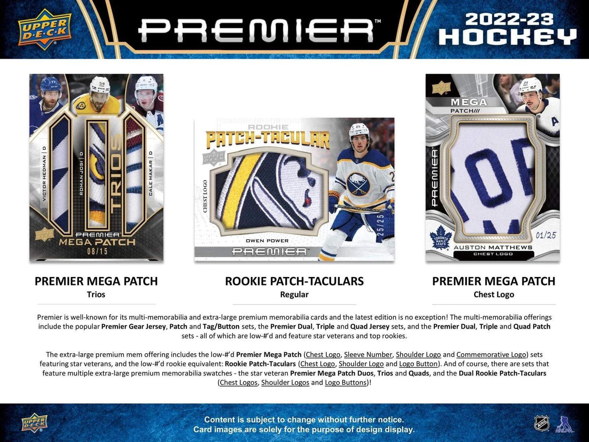 2022-23 Upper Deck Premier Hockey Hobbyboks