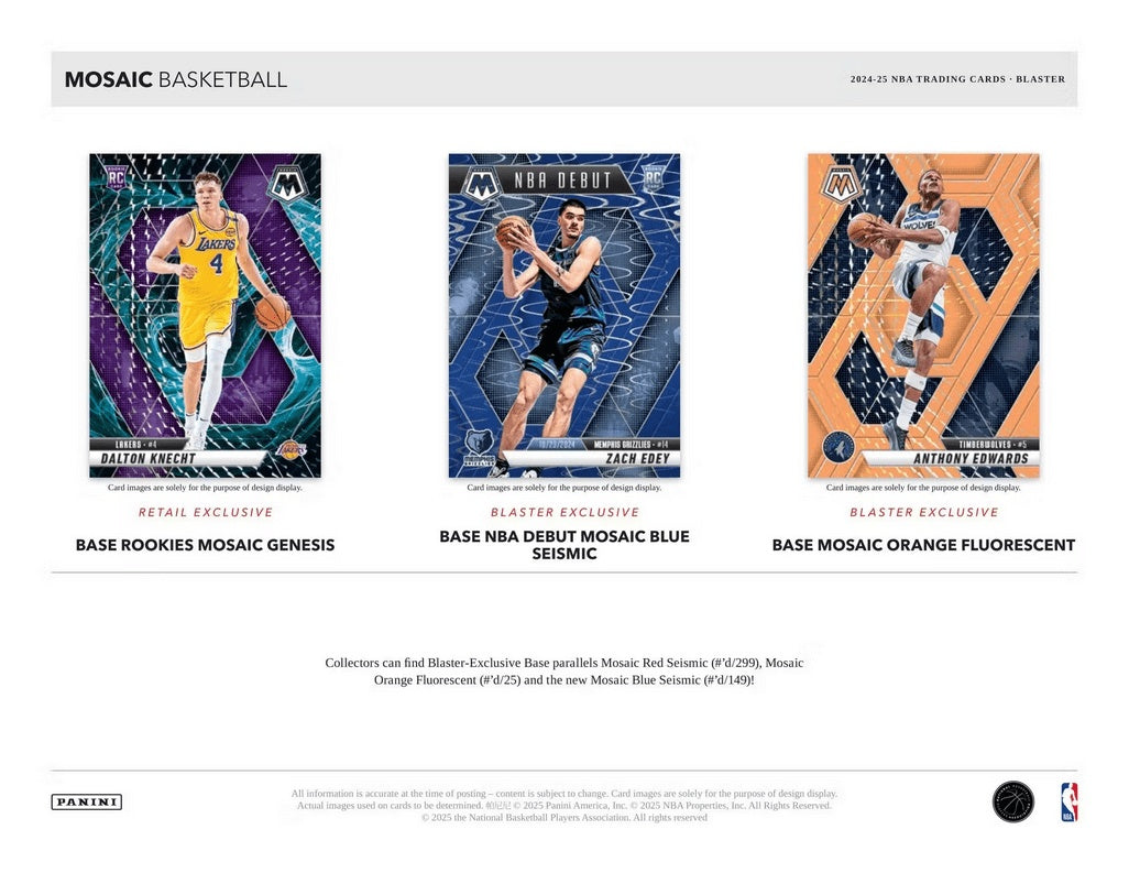 2024/25 Panini Mosaic Basketball NBA - Blaster Box