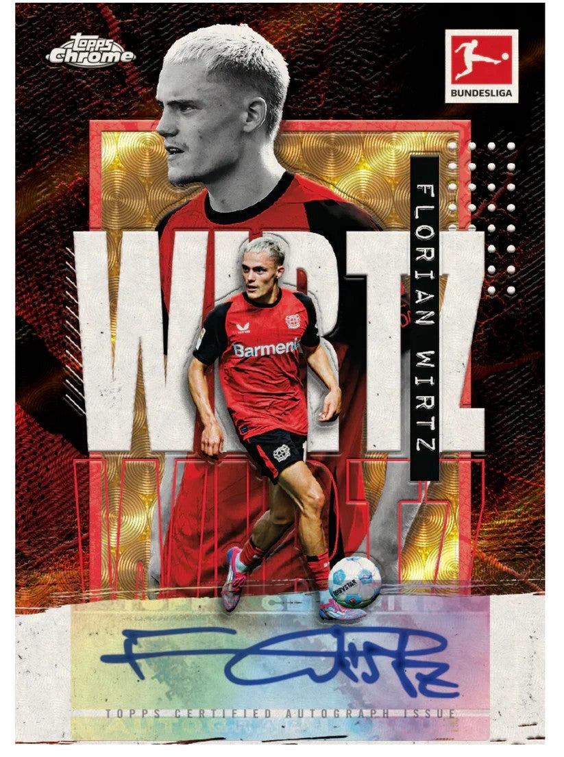 2024/25 Topps Krom Bundesliga Hobbyæske - Autograf, Refraktorer & Indsatser