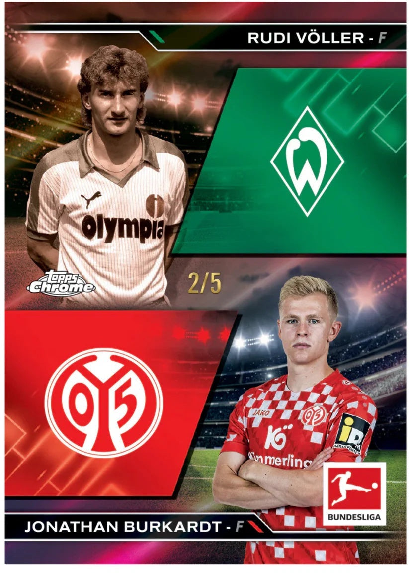2024/25 Topps Krom Bundesliga Hobbyæske - Autograf, Refraktorer & Indsatser