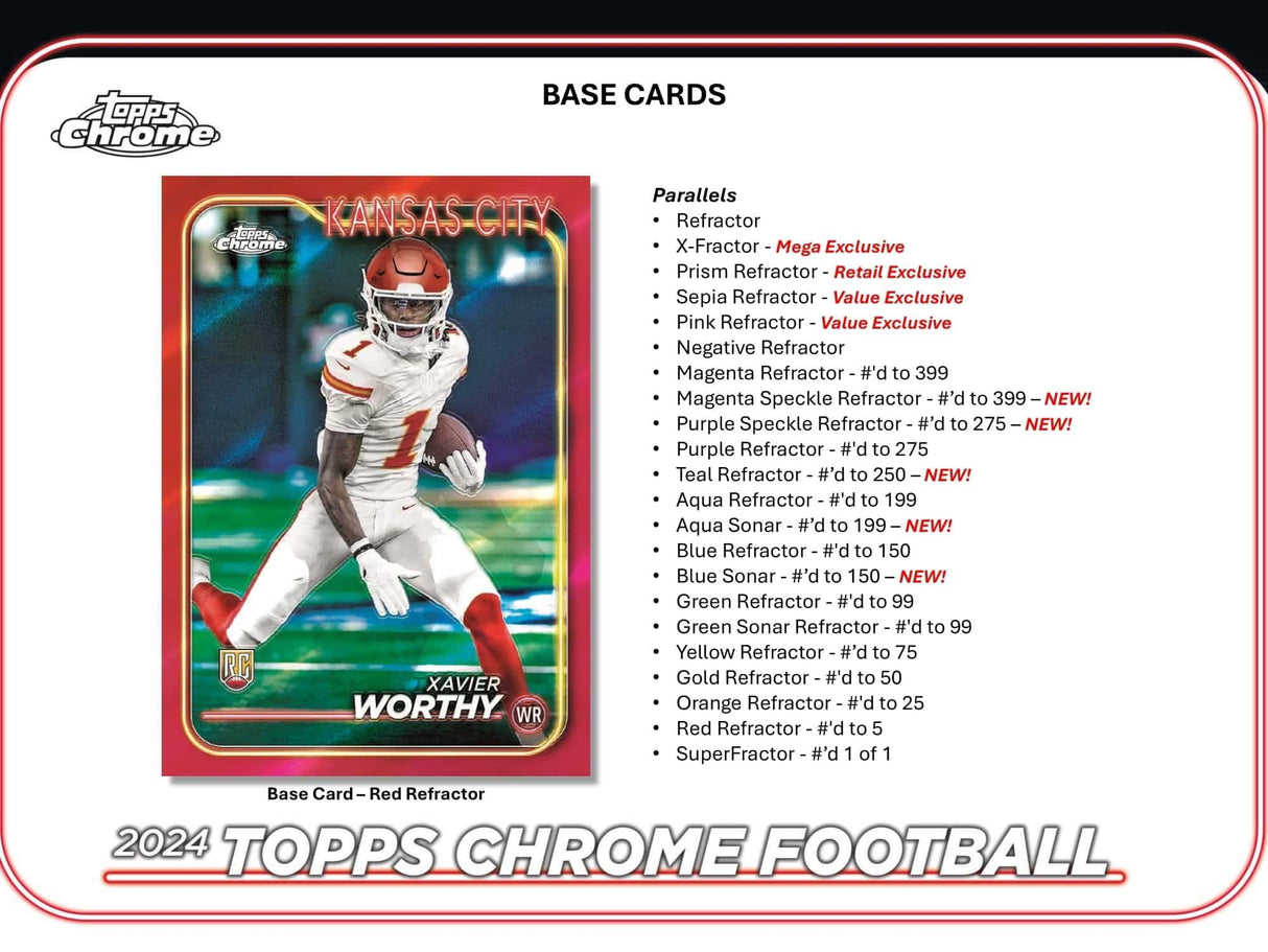 2024 Topps Chrome Fodbold - Mega Box
