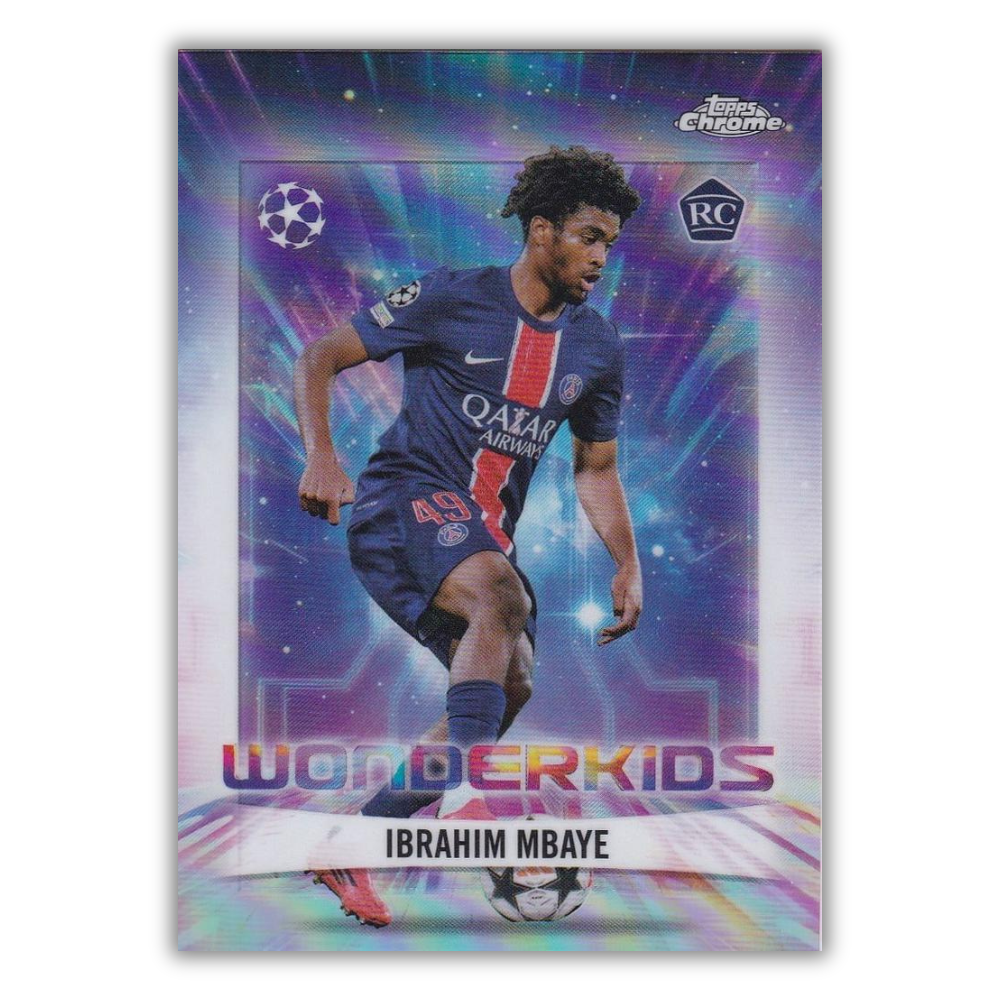 Ibrahim Mbaye - PSG - RC - Wonderkids - Topps Chrome UCC 24/25