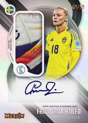 Topps Merlin UEFA Women’s Euros 2025 officiella samlarkort för dam-EM i fotboll.