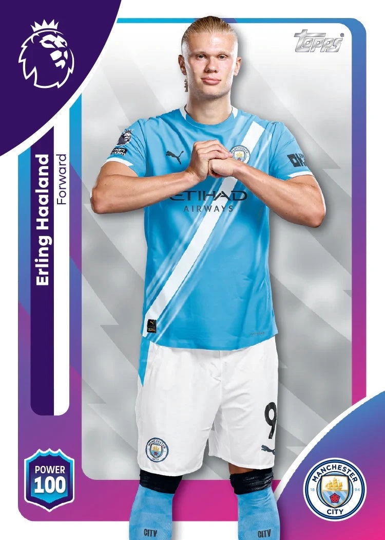 Topps Premier League 2025/26 Mega Multipack med 4 retailpaket och 3 Limited Edition samlarkort för fotbollsfans.