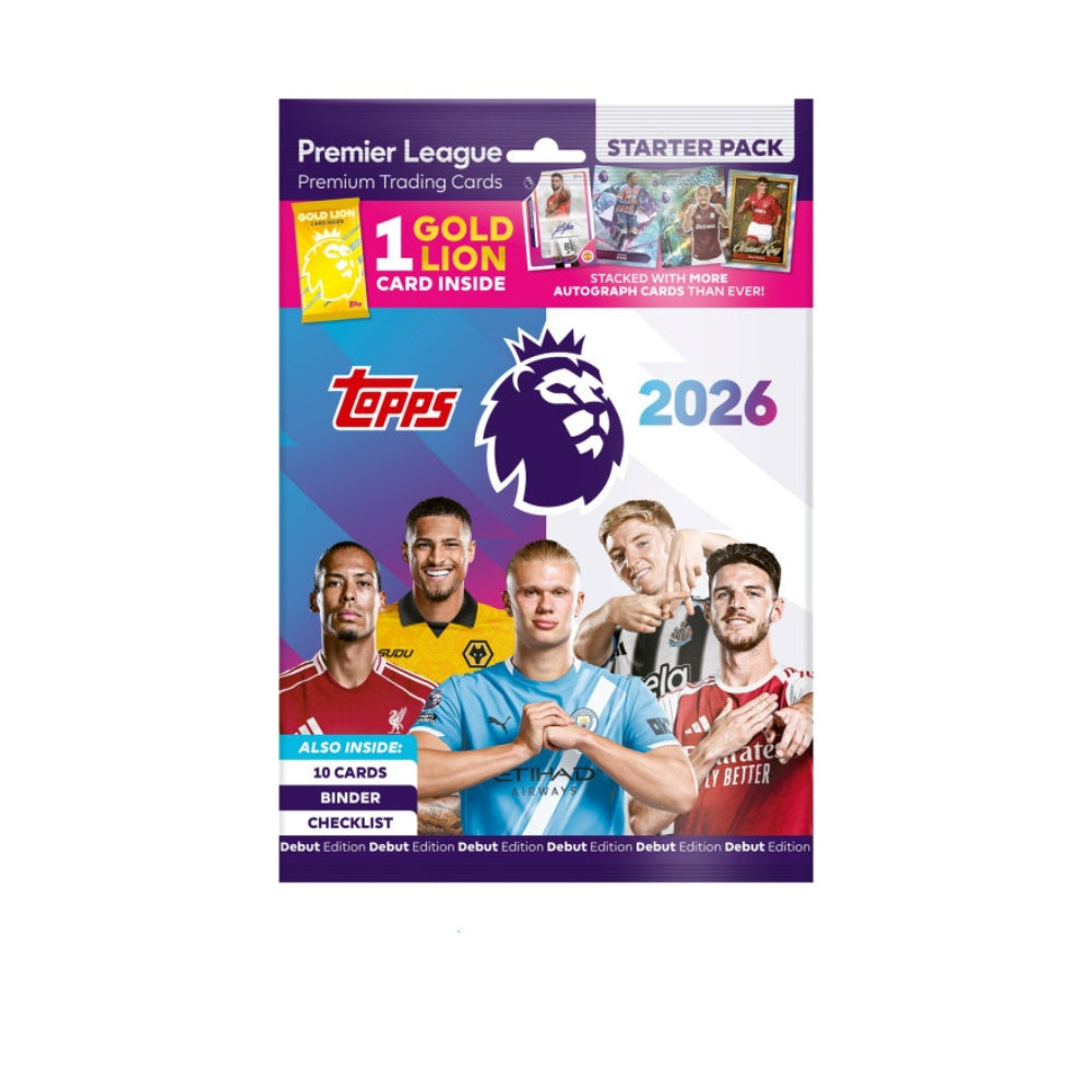Topps Premier League 25/26 Starter Pack – Samlaralbum & Kort