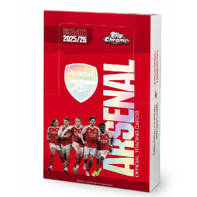 2025-26 Topps Chrome Arsenal Fotboll Hobby Box