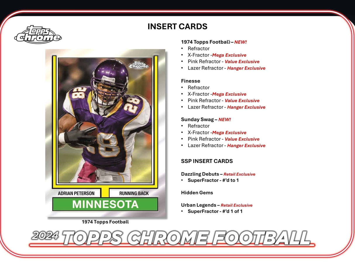 2024 Topps Chrome Football - Mega Box