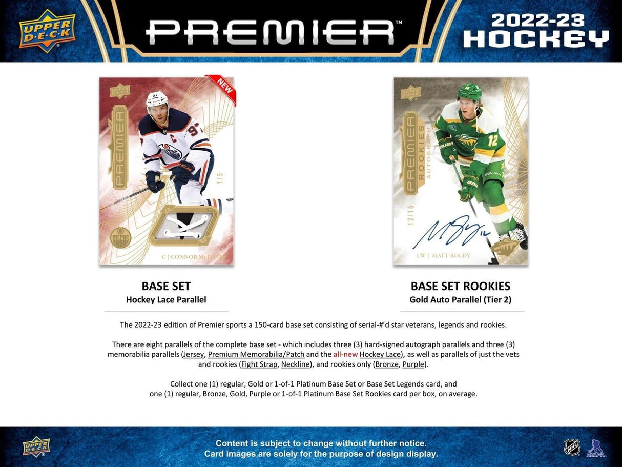 2022-23 Upper Deck Premier Hockey Hobbyboks