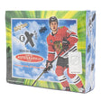 2023/24 Upper Deck Skybox EX 2000 Hobby Box, oöppnad samlarbox med hockeybilder.