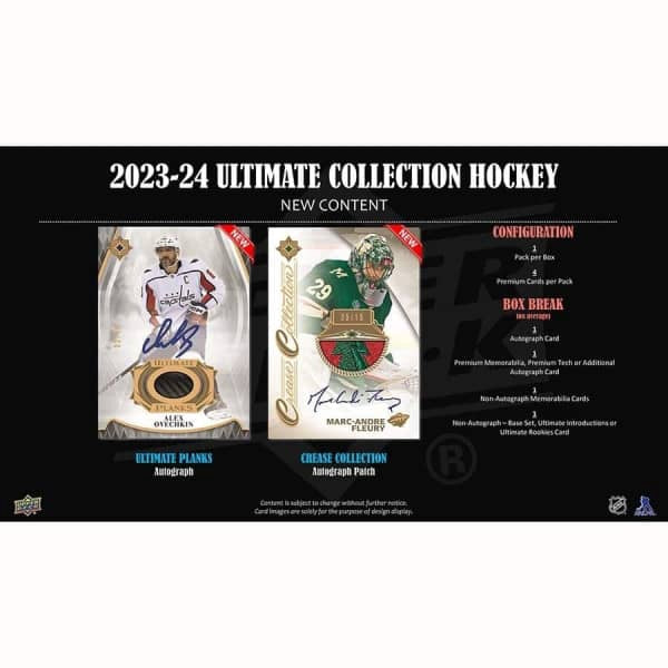 2023/24 Upper Deck Ultimate Collection Hockey NHL Hobbyboks