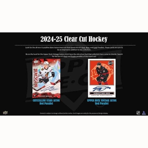2024/25 Upper Deck Clear Cut – 1 autograf pr. æske