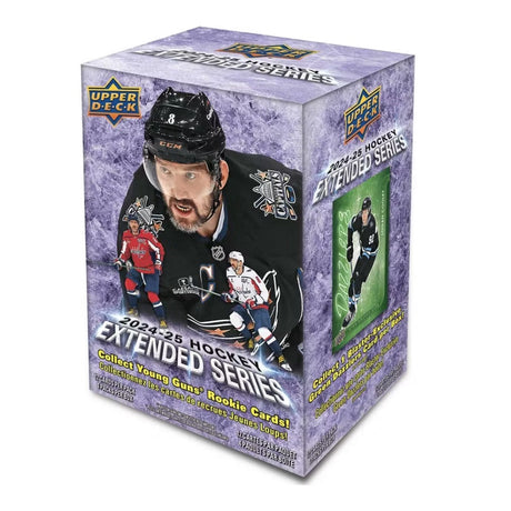 2024/25 Upper Deck Extended Series Blaster Box med ishockeykort, officiella NHL-samlarkort i originalförpackning.