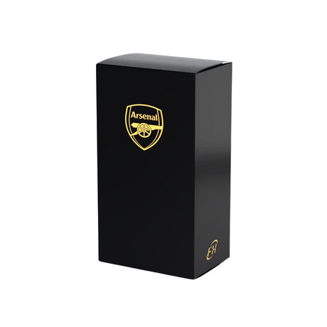 2025 Futera Club FX Arsenal fotbollbox med samlarkort i röd och vit förpackning för samlare.