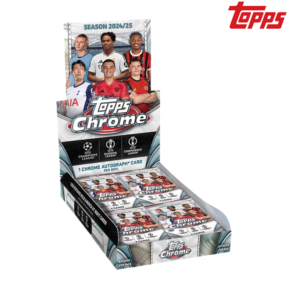2024-25 Topps Chrome® UEFA Klubturneringer - Hobbyboks