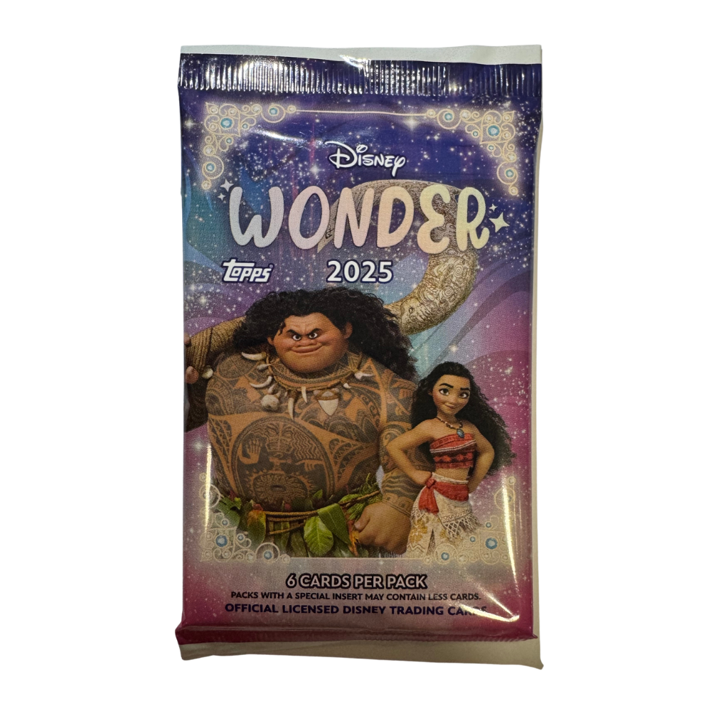 Topps Disney Wonder 2025 Blaster Pack samlarkort med Disney-motiv för samlare.