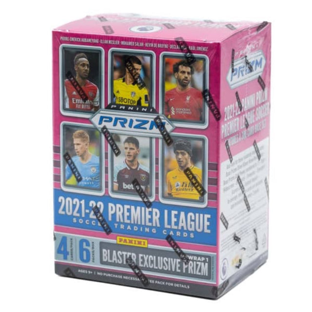 Panini Prizm Premier League 21/22 Blaster Box, officiella samlarbilder och fotbollskort från EPL.